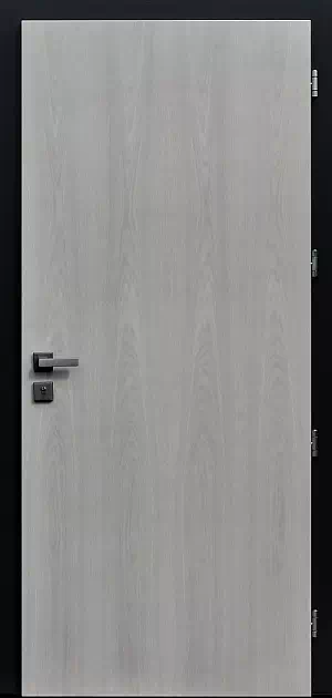 Drzwi antywłamaniowe zewnętrzne do domu i wewnętrzne do mieszkania model 500C w kolorze białe lazur + antracyt.