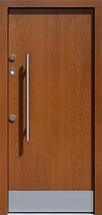 Drzwi antywłamaniowe 500C ciemny dąb