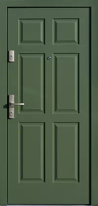 Drzwi antywłamaniowe 533,10 zieleń butelkowa