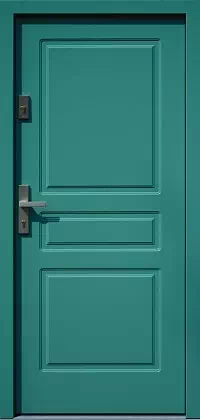 Drzwi antywłamaniowe 533,4 turkusowe