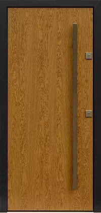 Drzwi dębowe zewnętrzne 500C złoty dab+antracyt