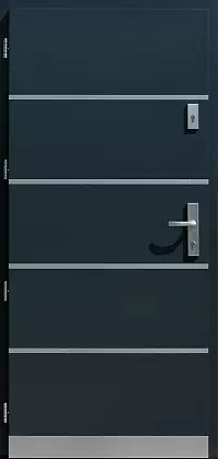 Drzwi wejściowe inox 423,1-500C antracyt 2
