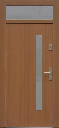 Drzwi z naświetlem górnym wzór wzór 427,11 w kolorze winchester.