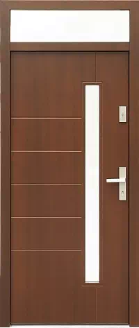 Drzwi z naświetlem górnym wzór wzór 441,11 w kolorze orzech.