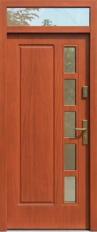 Drzwi z naświetlem górnym wzór wzór 541,1 w kolorze ciemny dąb.