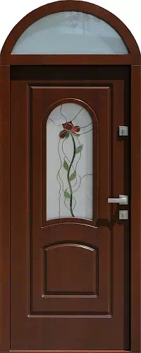 Drzwi z naświetlem górnym wzór wzór 576S1+ds1 w kolorze orzech.