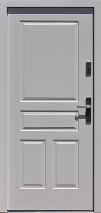 Drzwi drewniane zewnętrzne do domu 533,7 w kolorze białe.