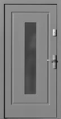 Drzwi zewnętrzne drewniane 572S2 szare