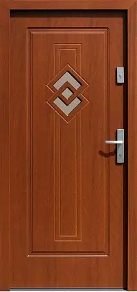 Drzwi zewnętrzne drewniane 575,1 dąb ciemny