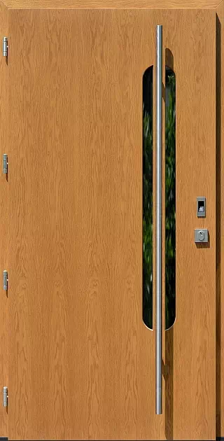 Drzwi zewnętrzne nowoczesne do domu 408,1 w kolorze winchester+antaba.