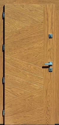 Drzwi zewnętrzne nowoczesne do domu wzór 430,13 w kolorze winchester.