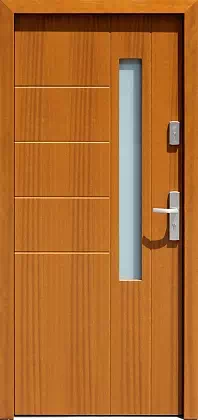 Drzwi zewnętrzne nowoczesne 448,1 złoty dąb