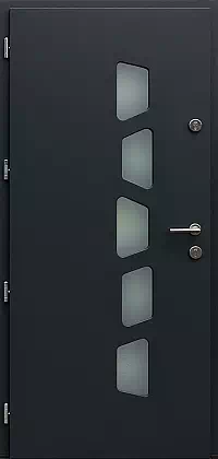 Drzwi zewnętrzne nowoczesne 451,11 antracyt