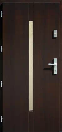 Drzwi zewnętrzne nowoczesne 464,11 orzech