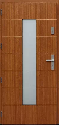 Drzwi zewnętrzne nowoczesne 466,2 ciemny dąb 2