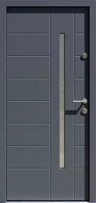 Drzwi zewnętrzne nowoczesne 475,19 antracyt