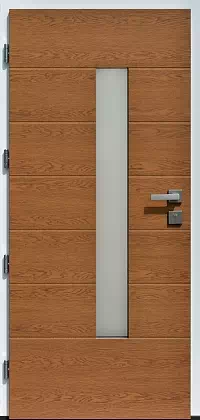 Drzwi zewnętrzne nowoczesne 476,4 winchester + białe