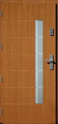 Drzwi zewnętrzne nowoczesne 478,1+ds1 złoty dab