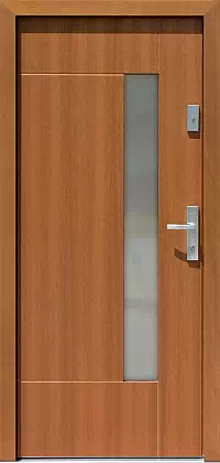 Drzwi zewnętrzne nowoczesne do domu 478,7 w kolorze winchester.