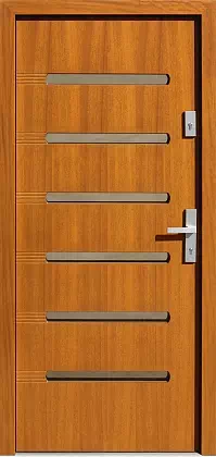Drzwi zewnętrzne nowoczesne 486,1 złoty dąb