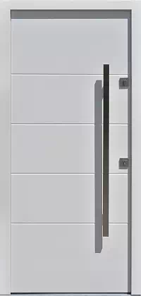 Drzwi zewnętrzne nowoczesne do domu 490,12 w kolorze białe.