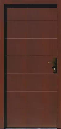 Drzwi zewnętrzne nowoczesne 490,7 orzech ciemny