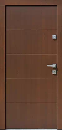 Drzwi zewnętrzne nowoczesne 490,9 orzech