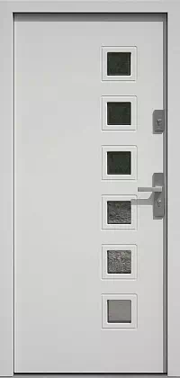 Drzwi zewnętrzne nowoczesne do domu 622,6 w kolorze białe.