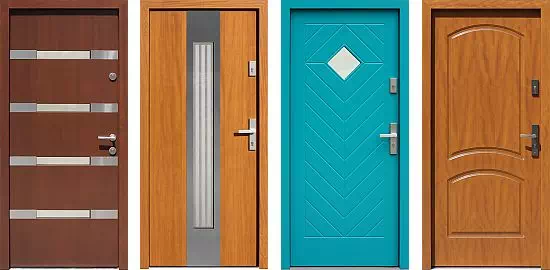 Przykłady drzwi zewnętrznych jednoskrzydłowych