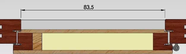 Wymiar szerokości światła przejścia ościeżnicy drzwi zewnętrznych produkcji AFB