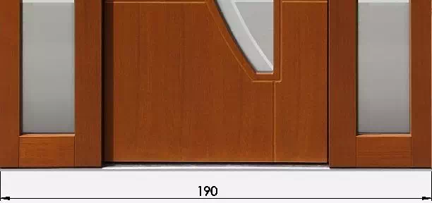 Zewnętrzny wymiar szerokości całej zabudowy - tj. drzwi i dostawki lub dostawek bocznych