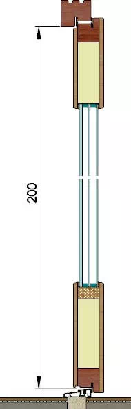 Wymiar wysokości światła przejścia ościeżnicy drzwi zewnętrznych produkcji AFB