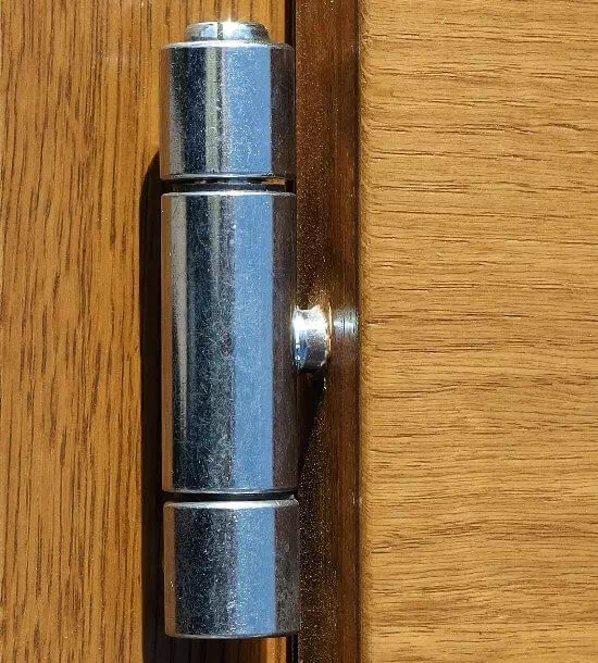 Zawias do drzwi zewnętrznych w wykończeniu galwanicznym ocynk biały